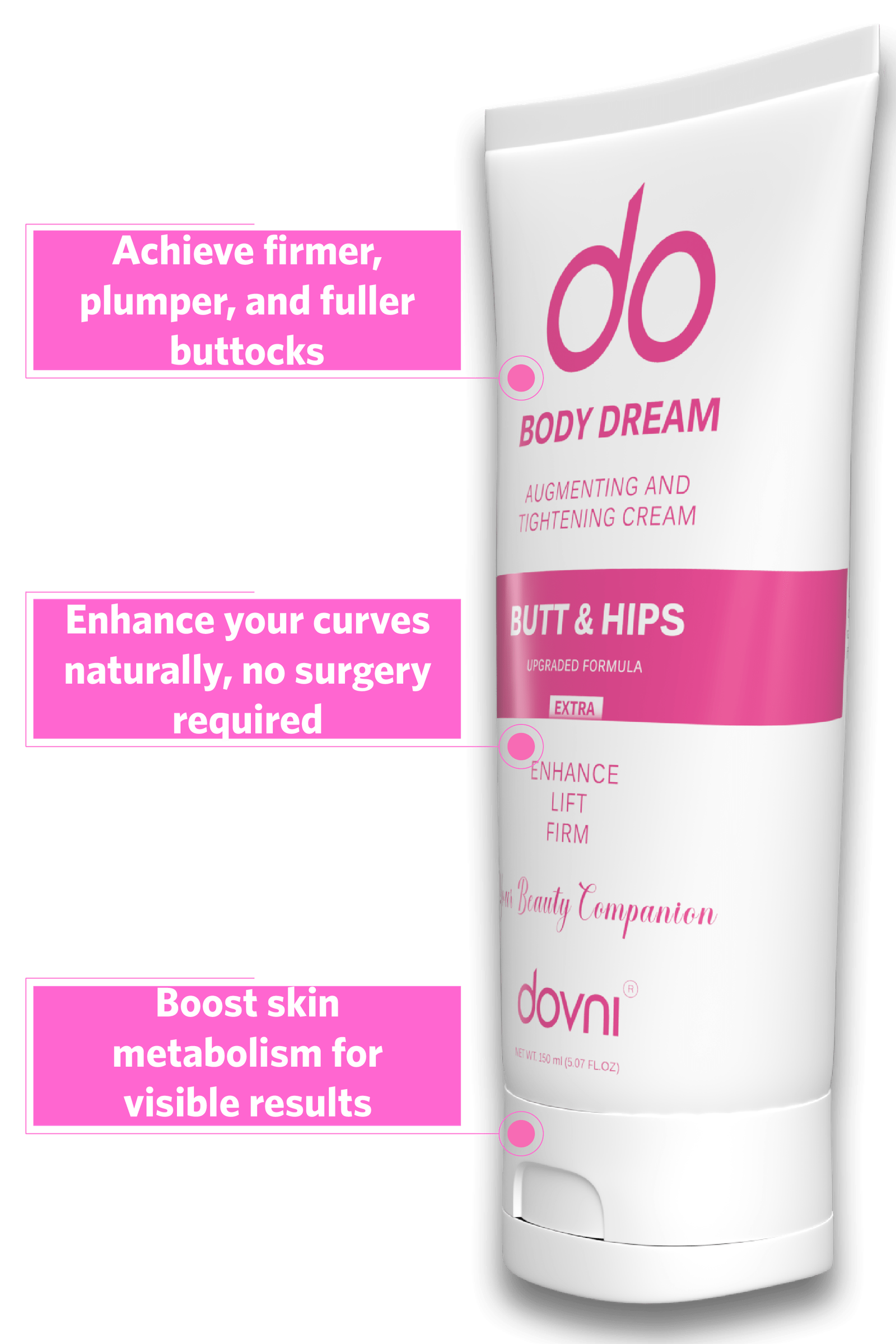 Crema Firmante de Glúteos: Potencia Tu Forma - 150 ml