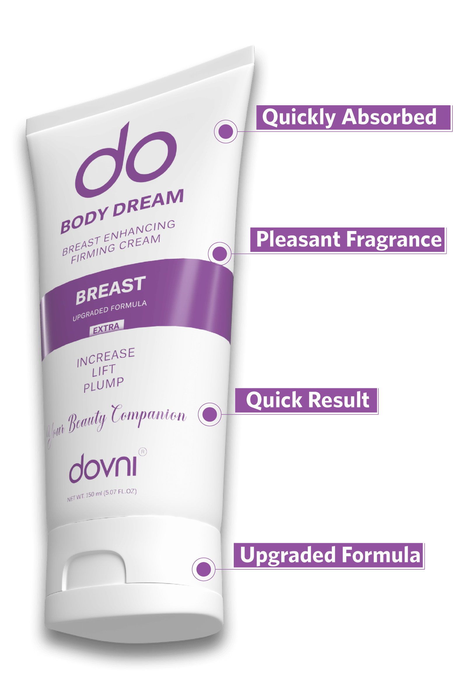 Dovni: Achieve Fuller, Firmer Breasts with Enhancement Cream - 150 ml