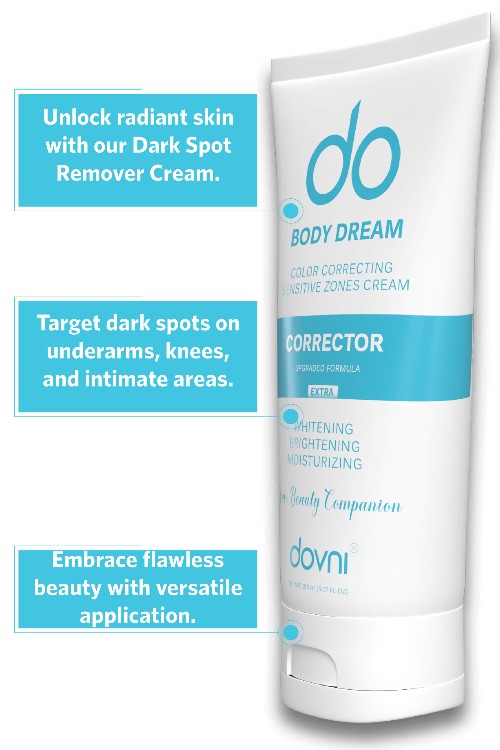 Dovni: Target Dark Spots for Flawless Skin - 150 ml Cream
