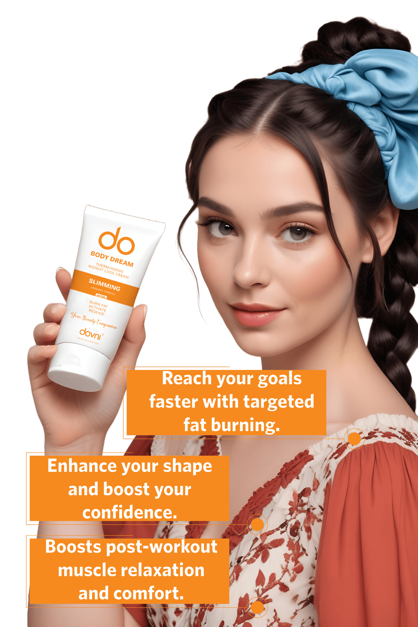 Dovni Slimming Anti-Cellulite Cream - Smooth, Sculpt & Slim - 150 ml