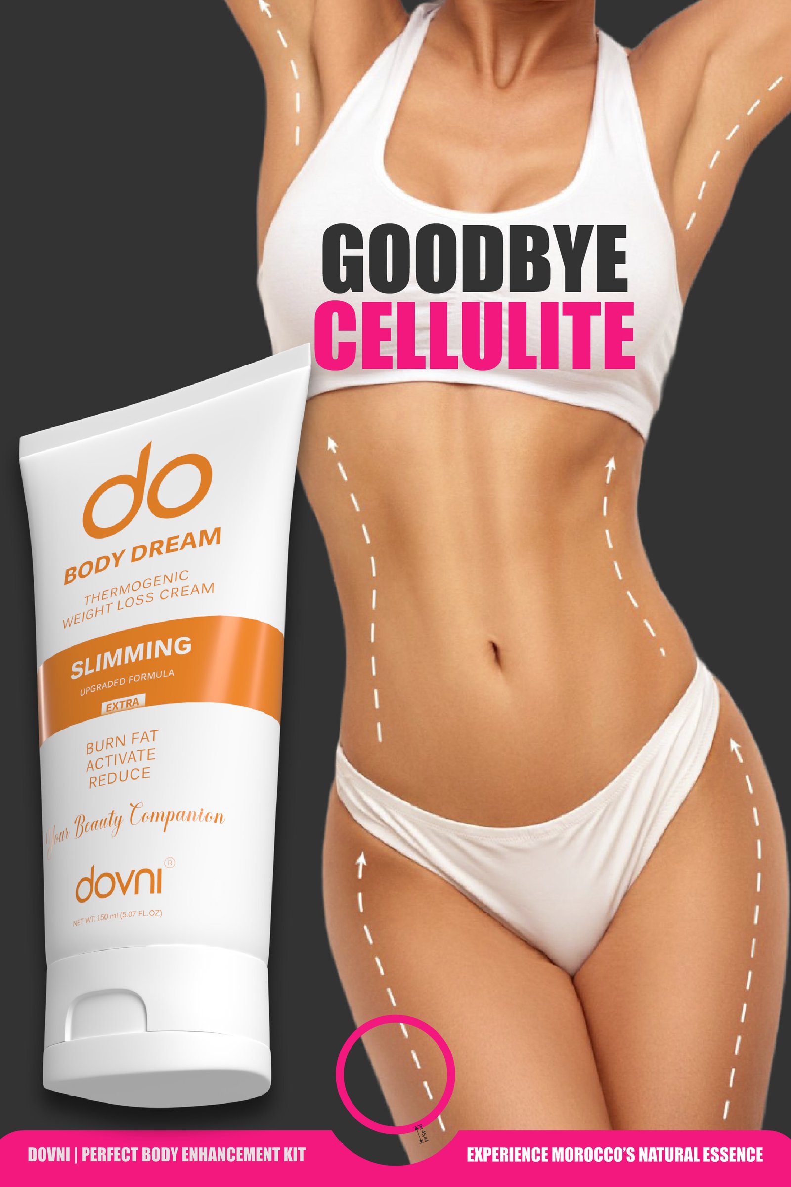 Crema snellente anticellulite per un corpo tonico